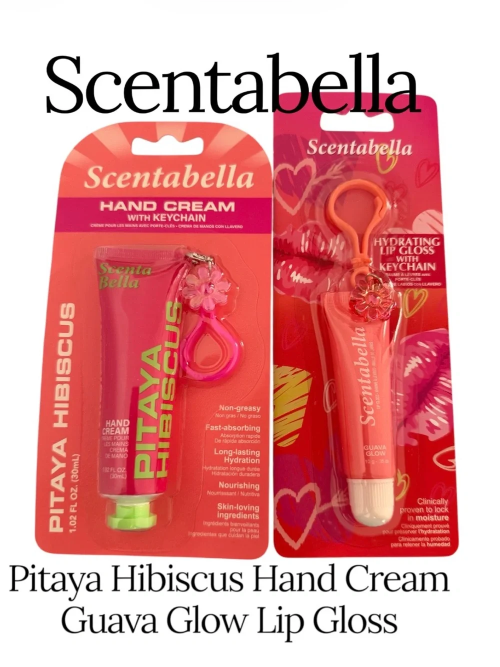 Scentabella Handcream & Lipbalm Keychain Duo